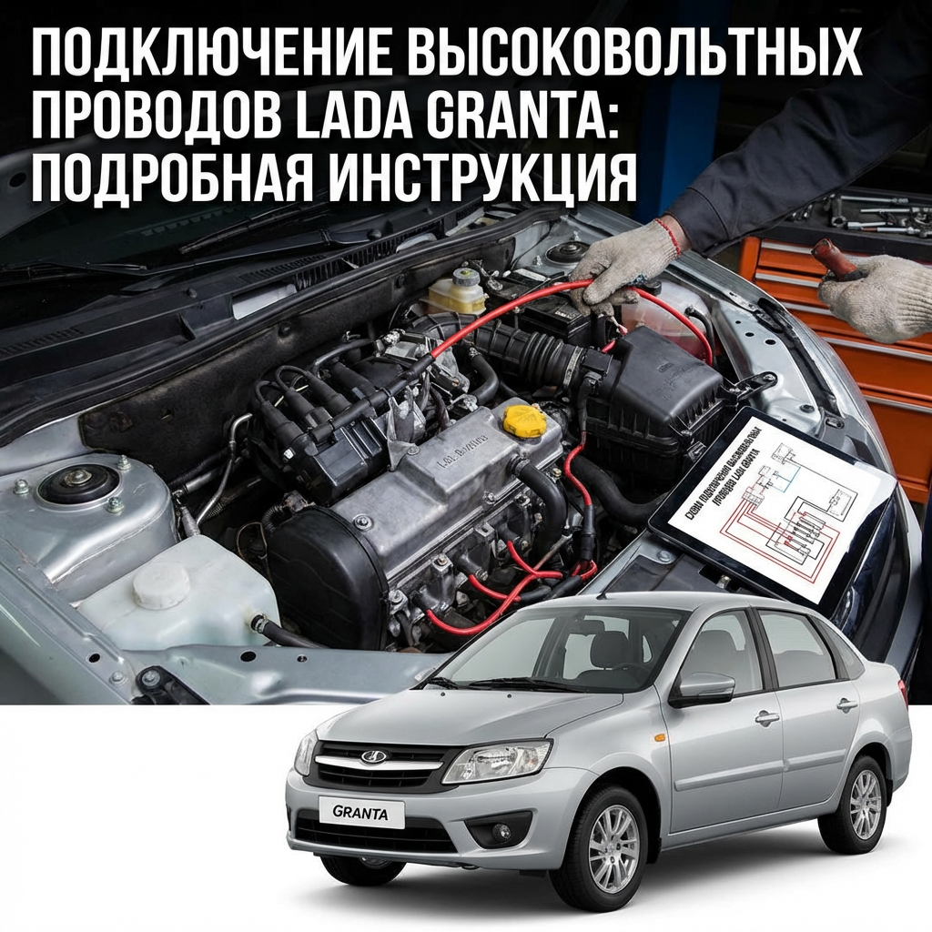 Подключение высоковольтных проводов на Lada Granta подробная инструкция ВИНМОТОРС